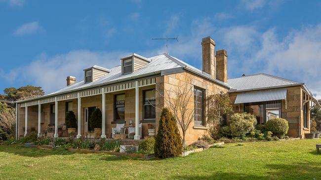 Colonial stone house