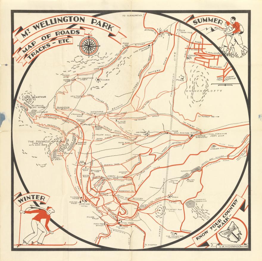 1935 mountain walking track map